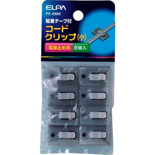 ELPA Cord Clip Small 8 pieces PE-698H 1 PK