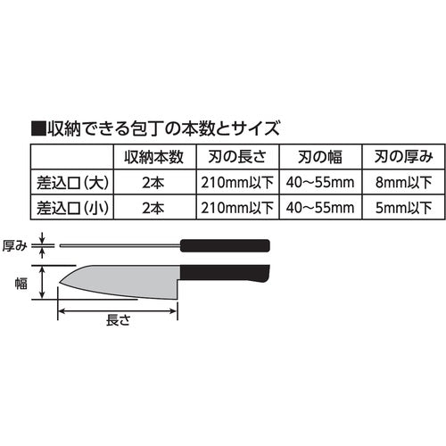 ＳＡＮＥＩ　包丁差し（チャイルドロック付）　PW831　1 個