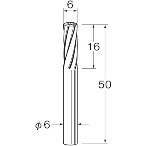 リューター　軽合金用超硬カッター　K7621　1 袋