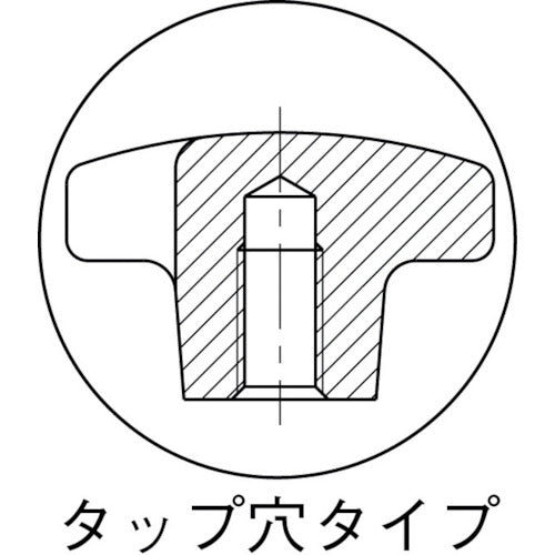 이마오 크로스 노브(탭 구멍) 63 M12 CK63T 1개