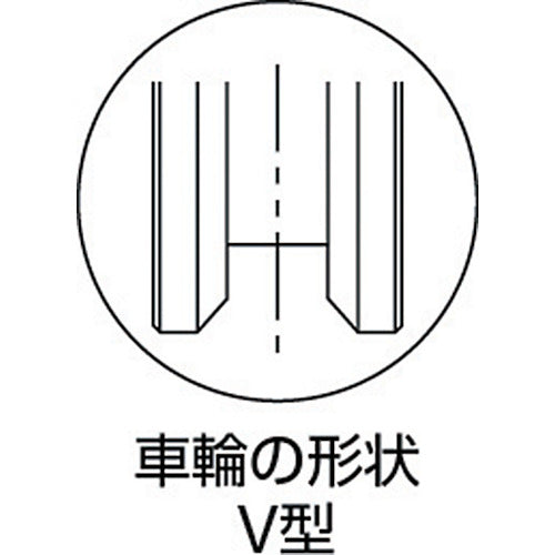 MALCON All-stainless steel heavy duty car with frame 90mm V-type S-3000-90 1 piece