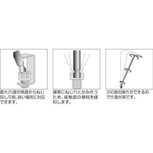 ＢＯＮＤＨＵＳ　ボールポイント・Ｌ−レンチ　エクストラロング　セット９本組（１．５−１０ｍｍ）　BLX9MB　1 Ｓ