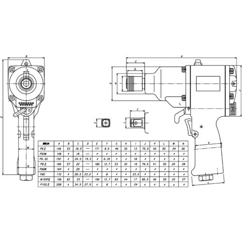 ＶＥＳＳＥＬ　エアーインパクトレンチダブルハンマーＧＴＰ８０Ｗ　GT-P80W　1 台