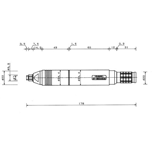 VESSEL 에어 마이크로 그라인더 GTMG55SAR GT-MG55SAR 1대