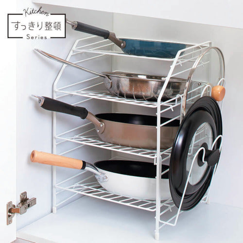 ＴＥＮＭＡ　ＦＶシンク下フライパンラック４段　811000649　1 個