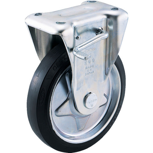 TRUSCO Pressed Rubber Caster with Fixed Stopper Φ150 TKB-150 1 pc