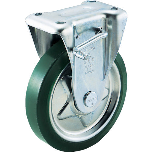 TRUSCO 프레스제 우레탄 캐스터 고정 스토퍼 부착 Φ200 TUKB-200 1개