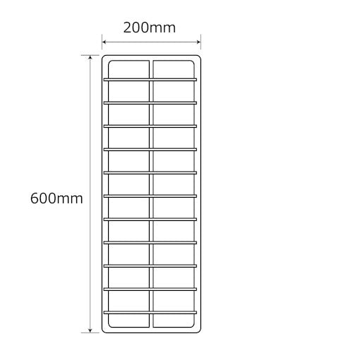 WAKI 메쉬 선반 수 600×200 2매스 MST-001 1장