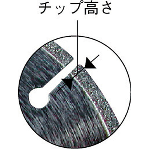 ＴＲＵＳＣＯ　電着ダイヤモンドカッター　乾式用　１０５Ｘ１．５Ｘ２０　ED-105　1 枚