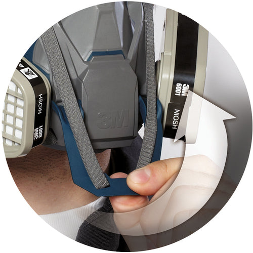 3M Gas Mask Facepiece 6500QL S Size Dust Mask (Category 2-3) 6500QLS CL2-3 1 pc