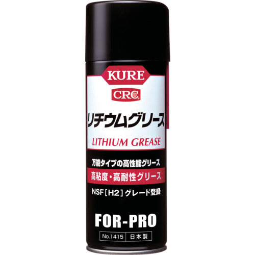 KURE High Viscosity, High Resistance Grease Lithium Grease 430ml NO1415 1 bottle