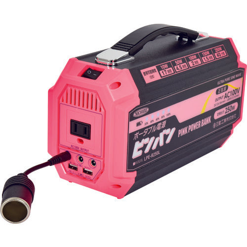 ＮＩＣＨＩＤＯ　ポータブル電源　ピンバン　LPE-R250L　1 台