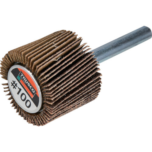 TRUSCO Miracle Flap Wheel Outer Diameter 30 x Thickness 25 x Shaft 6 5 Pieces #100 100# MR3025 1 Box