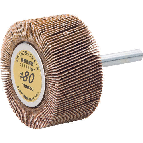 TRUSCO Miracle Flap Wheel Outer Diameter 50 x Thickness 25 x Shaft 6 5 Pieces #80 80# MR5025 1 Box