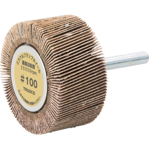 TRUSCO Miracle Flap Wheel Outer Diameter 50 x Thickness 25 x Shaft 6 5 Pieces #100 100# MR5025 1 Box