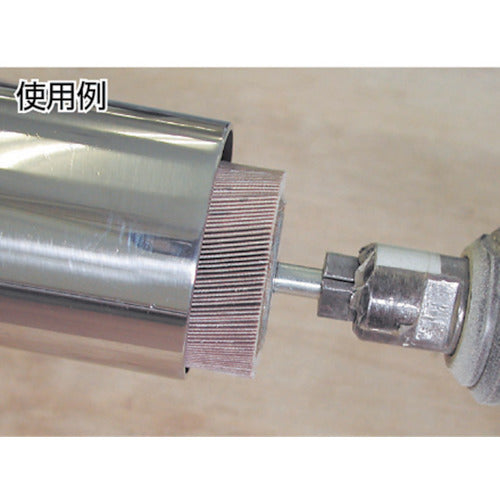 ＴＲＵＳＣＯ　ミラクルフラップホイール　外径６０Ｘ厚２５Ｘ軸６　５個入　＃２４０　２４０＃　MR6025　1 箱