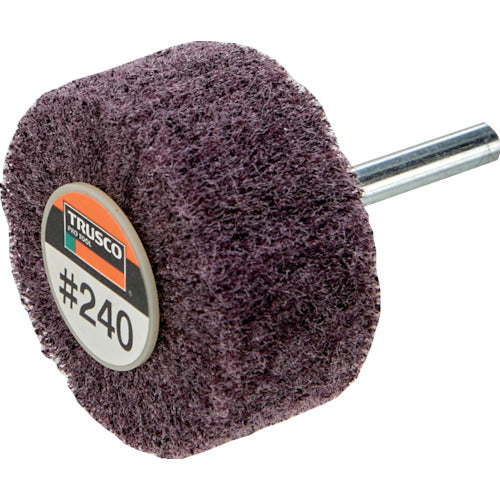 TRUSCO Nylon Shaft Wheel Outer Diameter 50 x Thickness 25 x Shaft 6 240# (5 pieces) UFN525-240 1 box