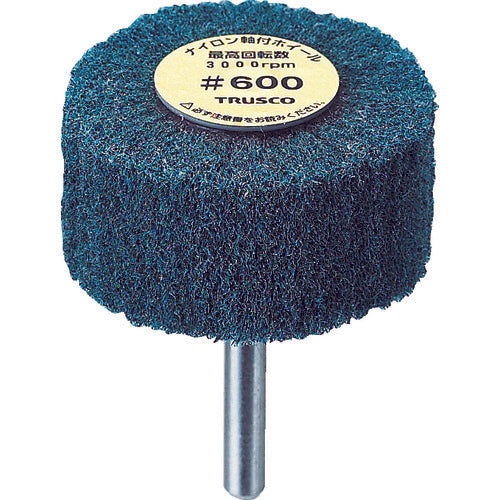 ＴＲＵＳＣＯ　ナイロン軸付ホイール　外径６０×厚み２５×軸６　６００♯　（５個入）　UFN625-600　1 箱