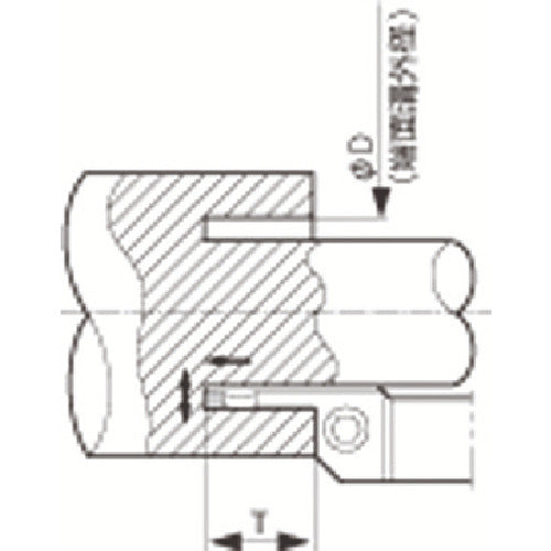 京セラ　多機能・端面溝入れ加工用ホルダ　ＫＦＭＳ　KFMSR2525M75115-5　1 本