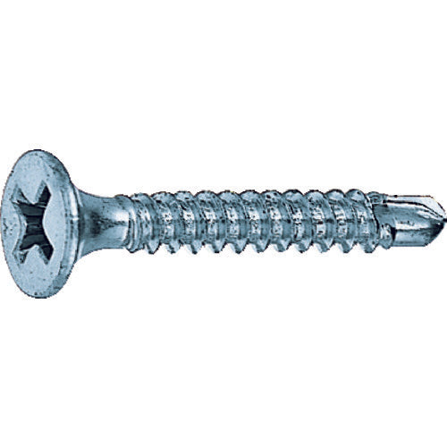 TRUSCO Drill Screw Trumpet Unichrome M3.5X25 82pcs SJ-25 1PK