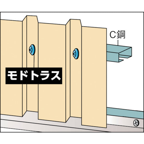 ＴＲＵＳＣＯ　ドリルねじ　モドトラス　ステンレス　Ｍ５Ｘ７０　６本入　SMJB-70　1 PK