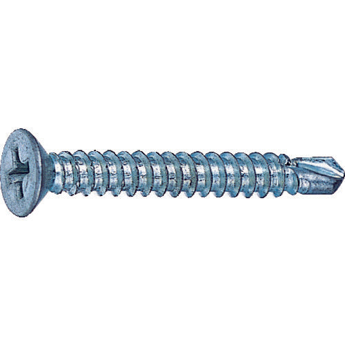 TRUSCO Drill Screws, Flat Head, for Hardware and Sash, Unichrome, M3.5 x 19, 87 Pieces, FJA-19, 1 PK