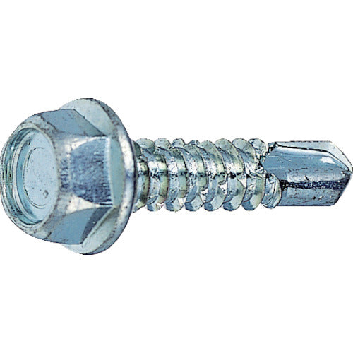 TRUSCO Drill Screw Hexagonal Unichrome M6X35 16pcs HJC-35 1PK