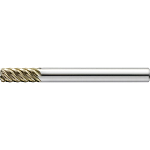 ユニオンツール　ＨＡＲＤＭＡＸ６枚刃ラジアスＨＭＥＲＳ　外径６×コーナ半径Ｒ０．３×刃長１３×全長６０×シャンク径６　HMERS6060-03-130　1 本