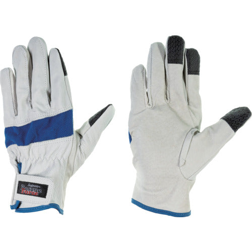 Penguin Ace Pigskin Gloves Rescue Force Blue L RF-1 BLUE L 1 pair