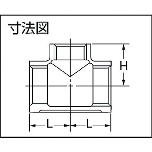 ｉｎｏｃ　ねじ込み管継手　径違いチーズ　ＳＵＳ３０４　ＲＴ　１５Ａ×１０Ａ　304RT15AX10A　1 個