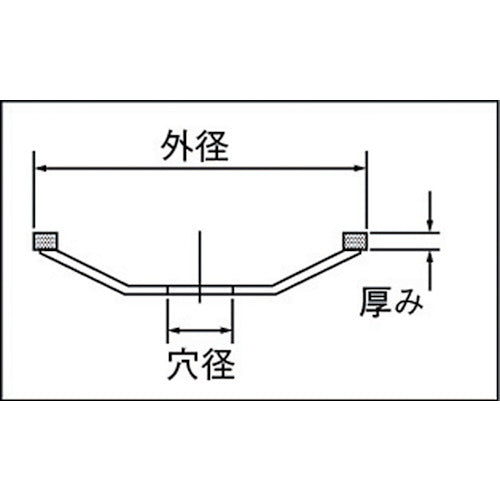 三京　ドライカップ　研削用　１００Ｘ２０．０　DC-4M　1 枚