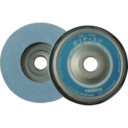 TRUSCO Polydisc Φ100X10X16 for polishing and polishing 5 pieces GF100 1 box