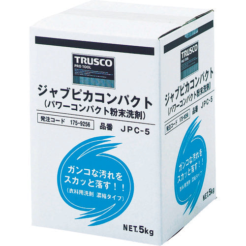 ＴＲＵＳＣＯ　洗濯洗剤　ジャブピカコンパクト　粉末タイプ　５ｋｇ　（１個＝１箱）　JPC-5　1 個