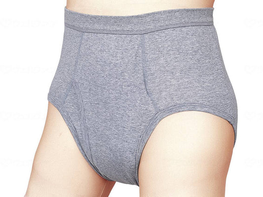 Ogran Japan Men's Moisture Absorbing Briefs Gray L