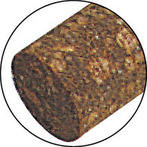 ＴＲＵＳＣＯ　ゴム軸付砥石　Φ８Ｘ幅２０Ｘ軸３　＃２２０　１０本入　KI2208F　1 PK