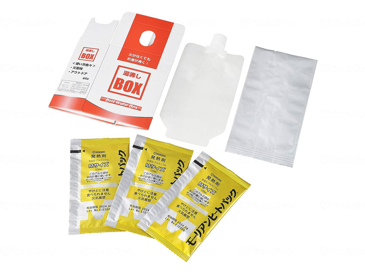 角利産業湯沸しBOX(発熱剤3個入) ｹｰｽ