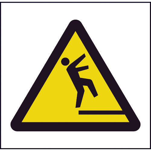 Green Cross JIS Pictogram Sign, Caution: Falls, 150mm square, 6300001324, 1 sheet