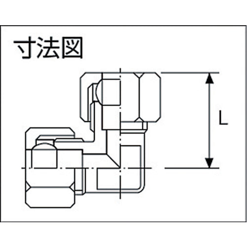 ＡＳＯＨ　両口リングエルボ　Φ６（１／８）　RL-2106　1 個