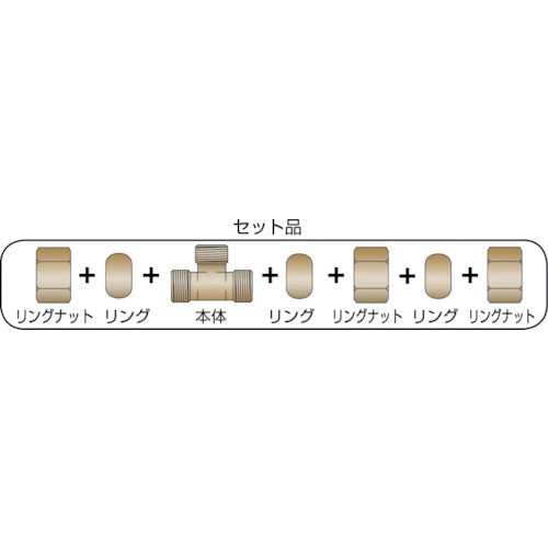 ＡＳＯＨ　三方リングチーズ　Φ６（１／８）　RT-3106　1 個