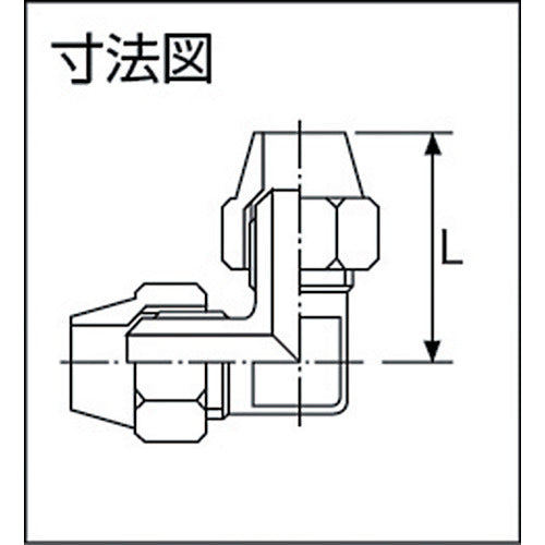 ＡＳＯＨ　両口フレアーエルボ　Φ６　FL-2006　1 個