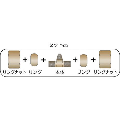 ＡＳＯＨ　二方リングチーズ　ＰＴ１／８ＸΦ４　RT-2104　1 個