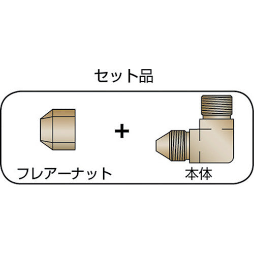 ＡＳＯＨ　フレアーエルボ　ＰＴ１／４ＸΦ１０　FL-1210　1 個