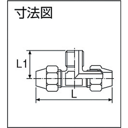 ＡＳＯＨ　二方フレアーチーズ　ＰＴ１／８ＸΦ６　FT-2106　1 個