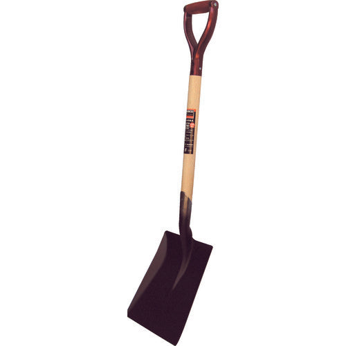 TRUSCO Wooden Handle Shovel, Square, Total Length 970mm, MS-970K, 1 Piece