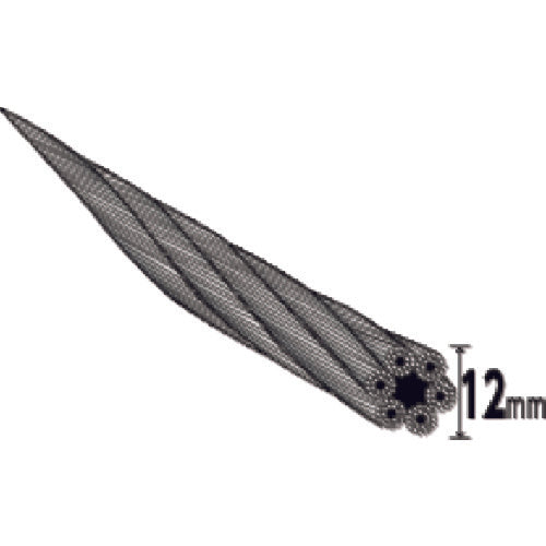 TRUSCO W Sling Type A 12mm x 1.0m GR-12S1 1 piece