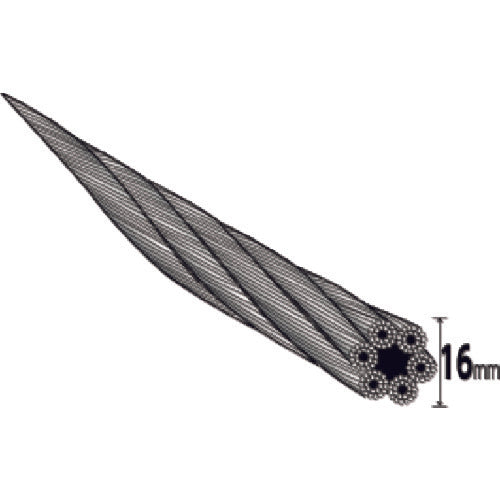 TRUSCO W Sling Type A 16mm x 1.0m GR-16S1 1 piece