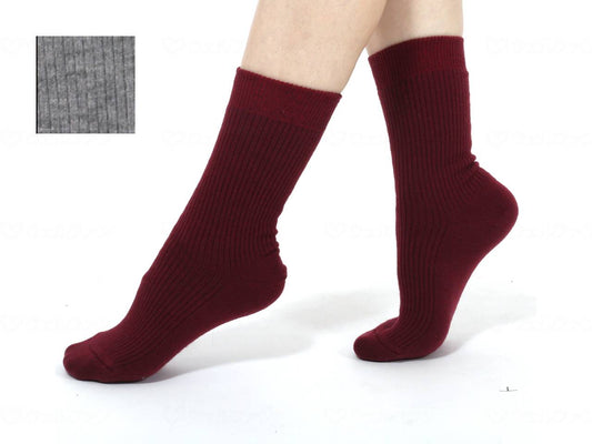 Kensen Hidamari double socks for women, grey, 22-24cm