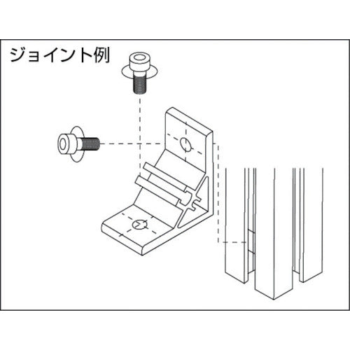 ＹＡＭＡＴＯ　アルミブラケット（Ｍ４用）ＹＡＢ−３０１４−４　YAB-3014-4　1 個