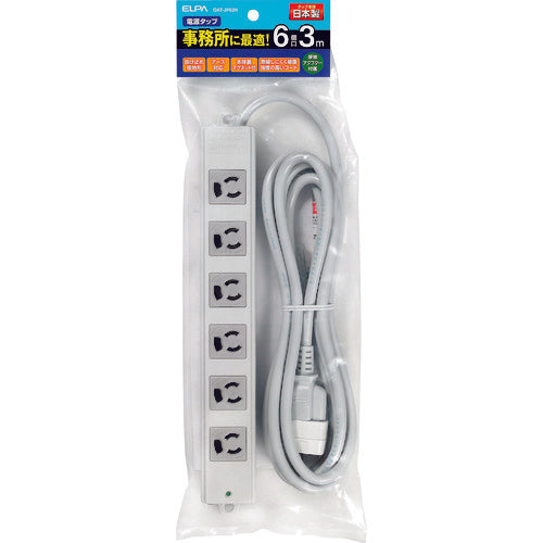 ＥＬＰＡ　事務所向けタップ　６個口　OAT-JP63H　1 個