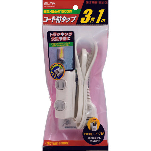 ELPA EDLP 코드 부착 탭 1M LPT-301N(W) 1개